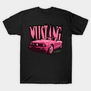 Pink Mustang T-Shirt T-Shirt